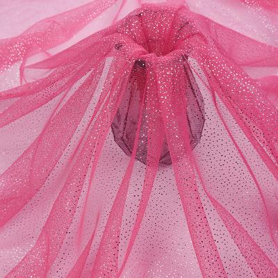 China Tear-resistant Foil Dot Foil Tulle Fabric Shiny Tulle Fabric Mesh For Dress for sale