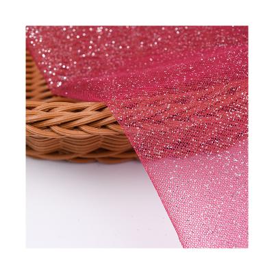 China Small Dot Sequin Tulle Fabric Glitter Design Anti-static Mesh Fabric For Kids Dress for sale