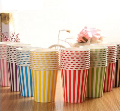 China wholesale price 9.5oz 270ml 500gsm food grade paper disposable paper cup 8PCs biodegradable for sale