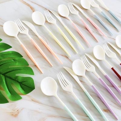 China PS Wolesale Price Cutlery Knife Fork Spoon Plastic Napkin All In One Set Disposable for sale