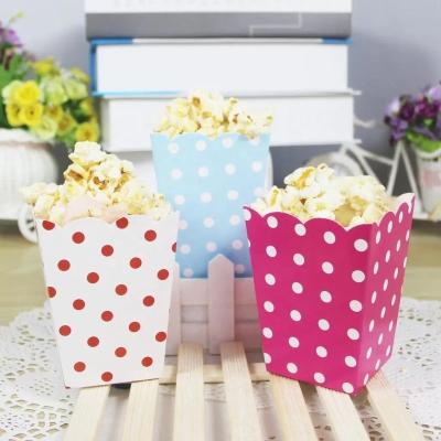 China Wholesale Price Food Grade Popcorn Boxes 8pcs Vintage Food Grade Paper Contrast Color Premium Color for sale