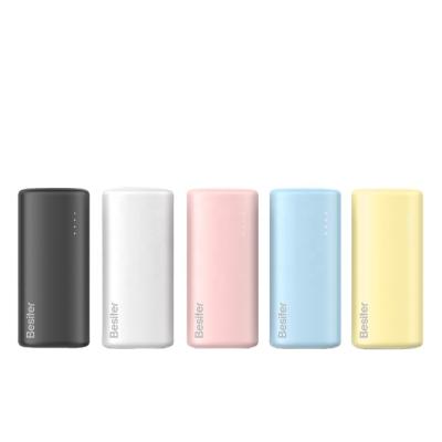 China Customized type C powerbank promotion factory price logo battery power bank ultra thin indoor outdoor USB charger 5000mah 5000 mAh power banks for sale