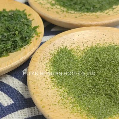 China Thin Sheets Dried Sea Lettuce Customized green laver Seaweed seasoning agent For Rice Ball for sale