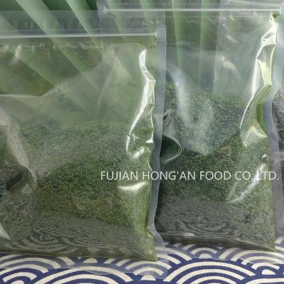 China Cuisine Seasoning Aonori Seaweed Flakes , Green Laver Dried Seaweed Flakes 10kg for sale