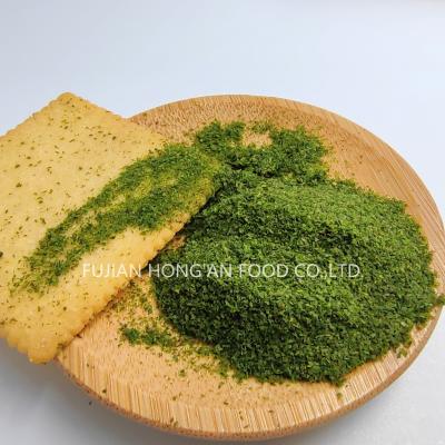 China Crispy Texture Green Nori Flakes Aonori Dried Seaweed Enriched With Umami Flavor for sale