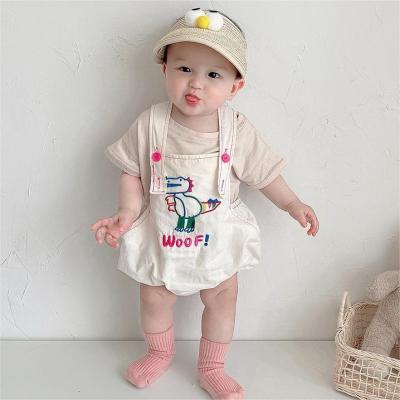 China Polyester Colorful Cute Pattern Cotton / Wholesale High Quality Custom Cotton Romper Size Overalls For Babies for sale