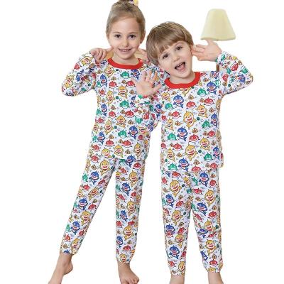 China Hot Selling QUICK DRY Children's Clothing Spring and Autumn Warm Home Clothes Cartoon Children's Pajamas for sale