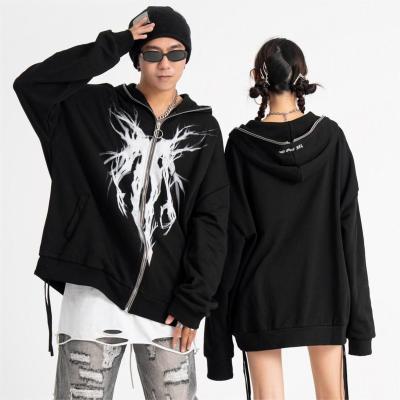 China High Quality High Quality Full Zip Up Skateboard Designer Hoodie QUICK DRY Low MOQ Hip Hop For Youth for sale