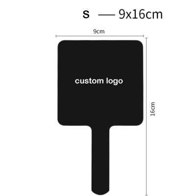 China Customized Logo Beauty Handle Mirror Customized Hot Sale Gift Mirror Square Beauty Makeup Mirror for sale