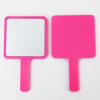 China Custom Logo Custom Square Shapes Wholesale Bulk Salon Mirrors Hand Held Mirror Cosmetic Private Label Cute for sale