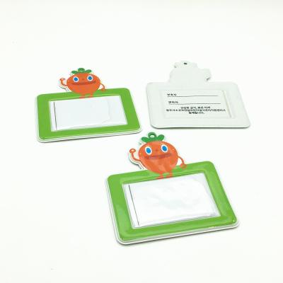 China 100% Hot Sale Custom PVC Clear Pocket ID Credit Card Holders Cartoon Plastic Card Holder Eco-friendly for sale