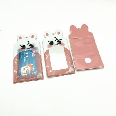 China 100% Lovely Eco-Friendly Cover Eco-Friendly Card Protector PVC ID Rabbit Photocard Credit Card Holders for sale