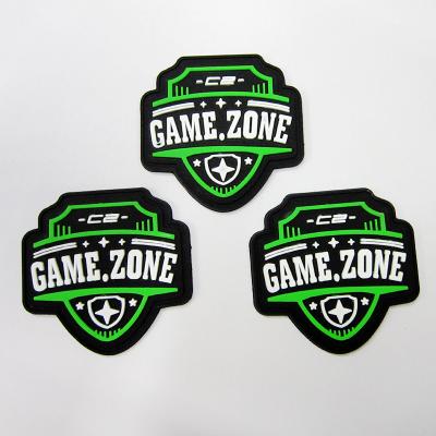 China Other Custom Clothing Badge Logo Soft Rubber Labels Patches Plastic PVC Patch for sale