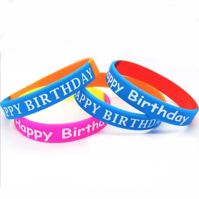 China Customized Printed Silicone Wristband For Amsterdam School Students Wrist Band Silicone Rubber Wristband for sale