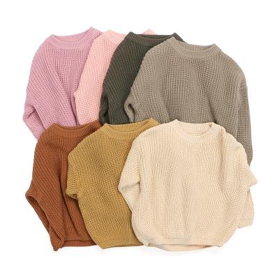 China Anti-pilling in Stock Solid Warm Winter and Autumn Baby Knitted Wholesale Children's Sweater for sale