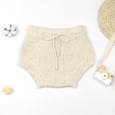 China Summer Toddler Kids Clothes 100%Cotton Dot Design Baby Pants Knitted Baby Shorts Anti-pilling for sale