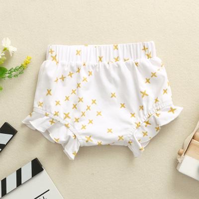 China Summer New Style Children's Clothing Cotton Fabric Breathable Soft Cloth High Waist Loose Baby Shorts for sale