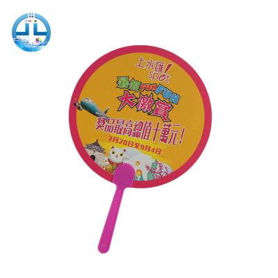 China China Souvenir Portable PP Plastic Promotional Gifts Hand Fan Cheap Custom Logo Printed Mini Plastic Hand Fan for sale