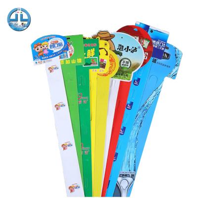 China Factory Convenient Custom Display Plastic Clip Strips With Hooks For Retail Clip Strips With Brand Printing for sale