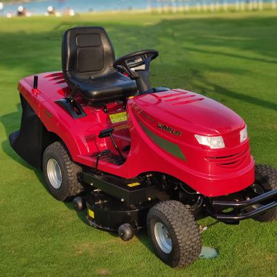 China Grass Box Ride-on Lawn Mower Tractor for sale