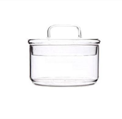 China Manufacturer Supply Large Size Sustainable Transparent Cereal Custom Glass Storage Bowl for sale