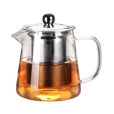 China High Viable Online Wholesale Borosilicate Glass Transparent Heat Resistant Teapot for sale