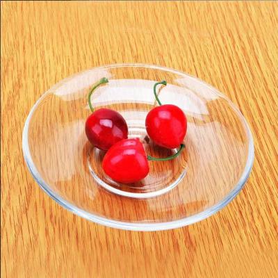 China Microwave Tray Fire Safety Transparent Glass Tray Heat Resistant Viable High Temperature Resistant Open Glass Safety Glass Tray for sale