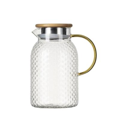 China Factory Direct Sales Large Capacity Sustainable Water Juice Coffee Tea Milk Glass Jug for sale