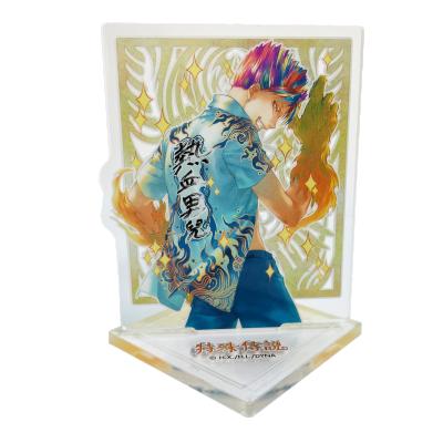 China Offset Printing Standee Transparent Acrylic Head Chain OEM ODM Anime Figure Colorful Printing for sale