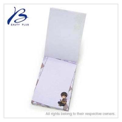 China Sticky anime binding custom notepads, OEM custom notepad, cheap sticky notepad for sale