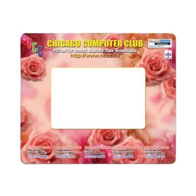 China Fancy Photo Frame PP PVC Full Color Printing UV Plastic Mouse Pad Offset Printing for sale