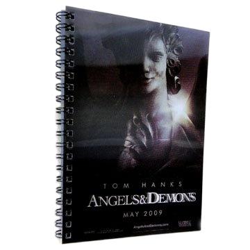 China New popular 3d spiral notebook/pet spiral 3d lenticular notebooks for promotion for sale