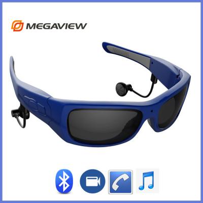 China Safety Blue Spy Glasses With Hidden HD Camera Support Windows XP / Vista / 7 / 8 for sale