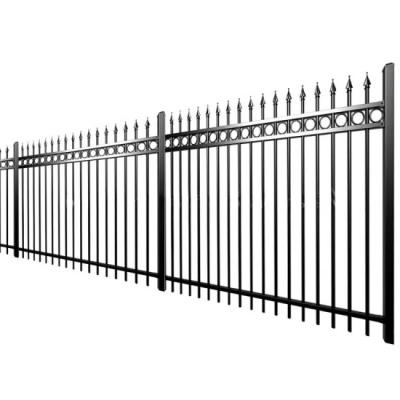 China Sustainable Powder Coated Aluminum Fence Panels Fence Posts Strong Metal Fence Panels for sale