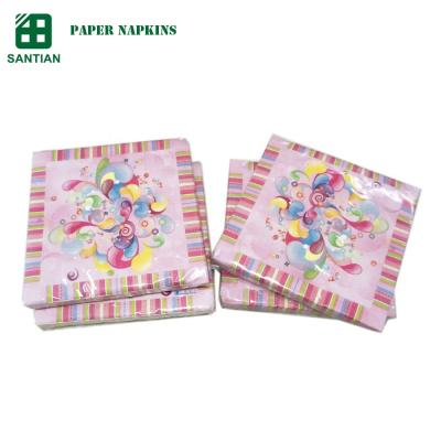 China Kids Birthday Party Balloon Decoupage Printed Paper Napkins for sale