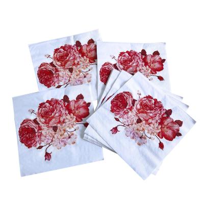 China Custom Printed High Quality Printed Cocktail Napkins for sale