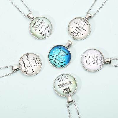 China New Trends Environmentally Beautiful Design Aurora Alloy Glass Pendant Necklace Luminous Jewelry Necklace for sale