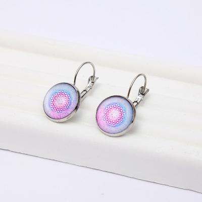 China Fashionable new arrivals high quality earrings women around colorful small circle earrings high quality ear studs for sale