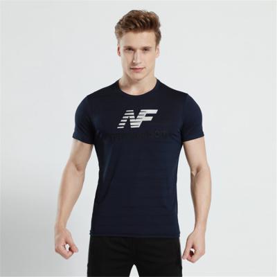 China Wholesale Customized Men's Breathable Gym Fitness Shirt Quick Dry High Elasticity Breathable Sports Wear/T-shirts/Apparel for sale