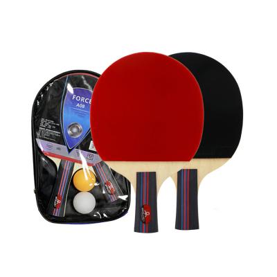 China Professional Wholesale Customized New Type Eco-friendly Table Tennis Racket / High Quality Wooden Practicing Set Practice Bat for sale