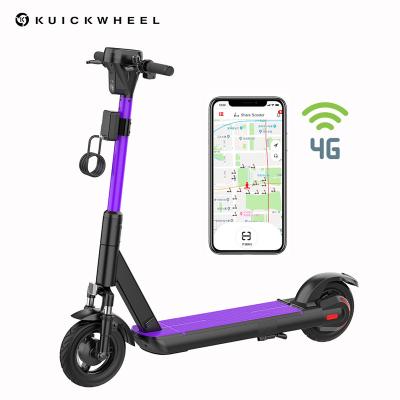 China Kuickwheel 2024 Unisex Super S Sharing Electric Scooter 4G IoT APP Kick GPS Removable Battery IPX7 Waterproof for sale