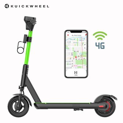 China Kuickwheel Unisex High Quality Share/Super S Kick Rental Electric Scooter With 4G IoT APP GPS Switchable Battery for sale