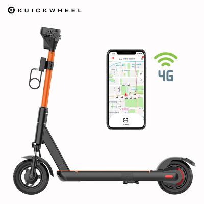 China Kuickwheel Unisex Factory Sharing/Rental Electric Kick Scooter With 4G IoT APP Function GPS Switchable Battery for sale