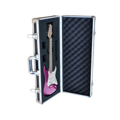 China Custom Metal Aluminum Alloy Guitar/Bass Panel Guitar Case Skeleton Flame Retardant Carrying Case for sale