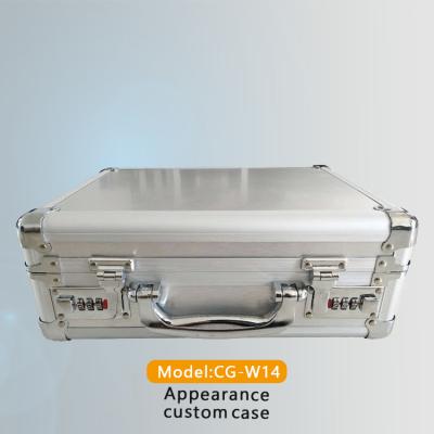 China Aluminum + MDF board + ABS smart aluminum panel+Hardware+Foam hard tool case briefcase, electricians tool kit, aluminum metal case barber tool case for sale