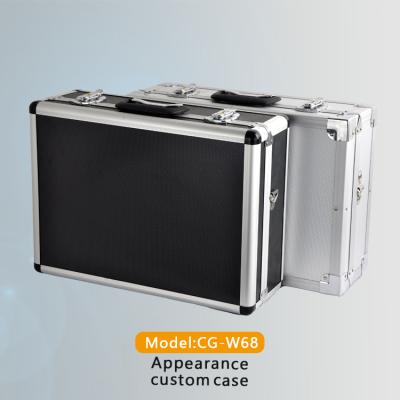 China Aluminum + MDF board + ABS panel+Hardware+Foam aluminum alloy frame waist briefcase customized tool case for sale