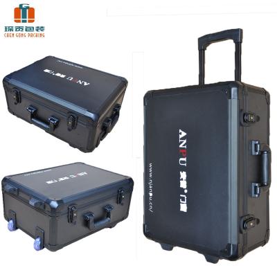 China Professional Black Aluminum Metal Crate Tool Kit Case for sale