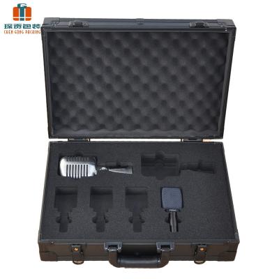 China Microphone Truck Tool Box Barber Aluminum Case With Foam Aluminum Filler for sale