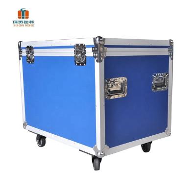 China Aluminum + MDF board + ABS aluminum custom panel+Hardware+Foam Route 32 TV Flight Case for sale