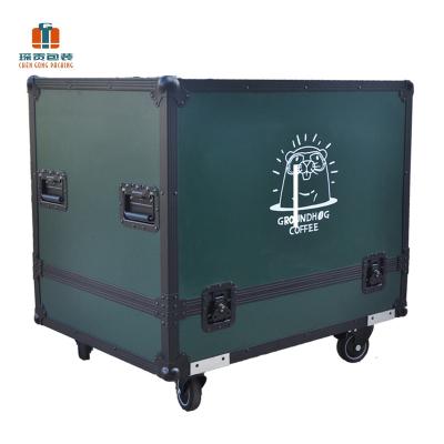 China Waterproof shockproof dustproof multifunctional exhibition used road crates transport toolbox aluminum plywood flight case for sale